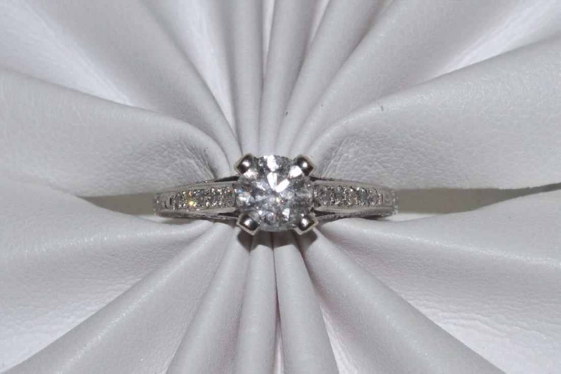 18kt white gold diamond engagement ring (1 of 5)