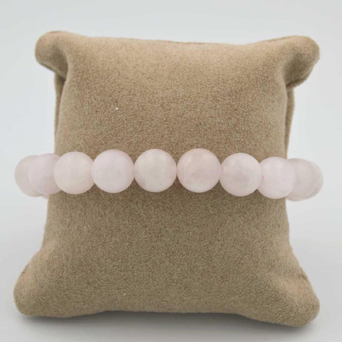 Rose Quartz Bead Bracelet (1 of 6)