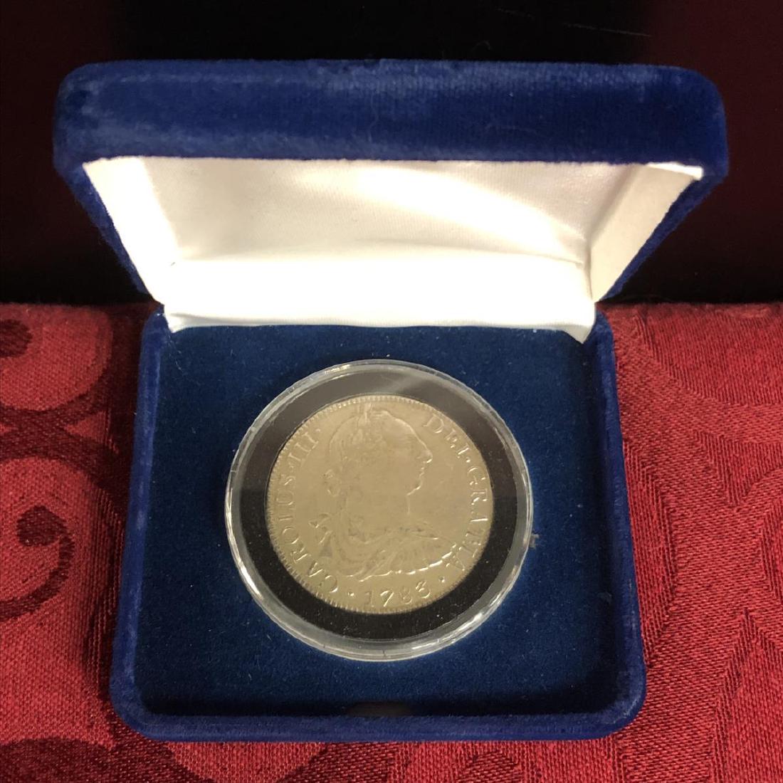 1783 King Charles III Silver 8 Reale Mexico (1 of 3)