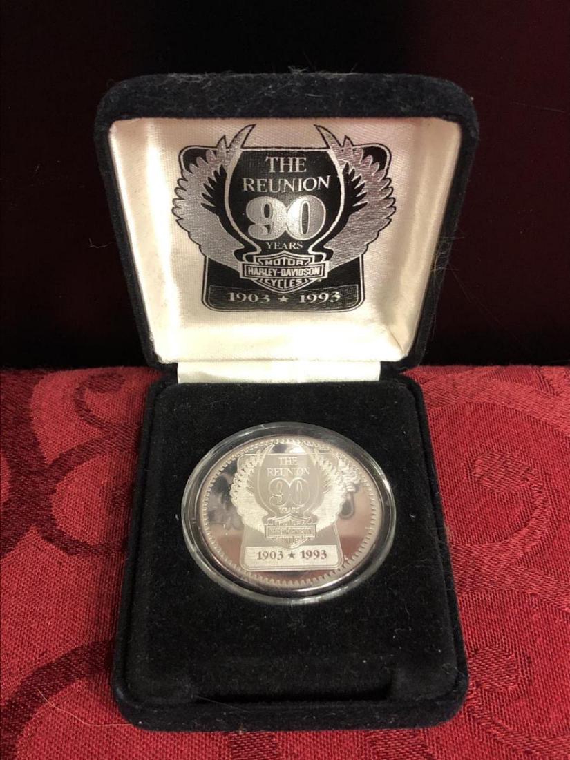 Harley-Davidson 90 Years 1903-1993 Silver 1oz (1 of 4)
