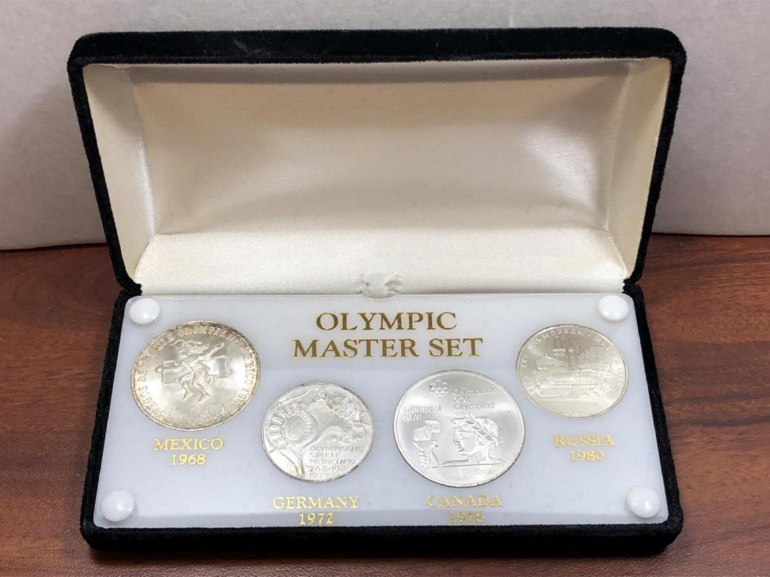 4-Silver Coin Olympic Master Set 1968-1980 (1 of 3)