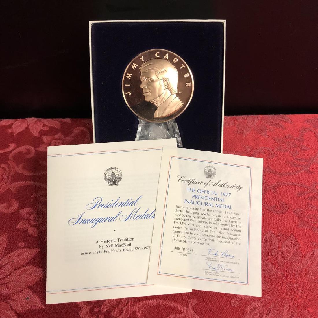 Jimmy Carter Proof Bronze 1977 Inaugural Medal (1 of 4)
