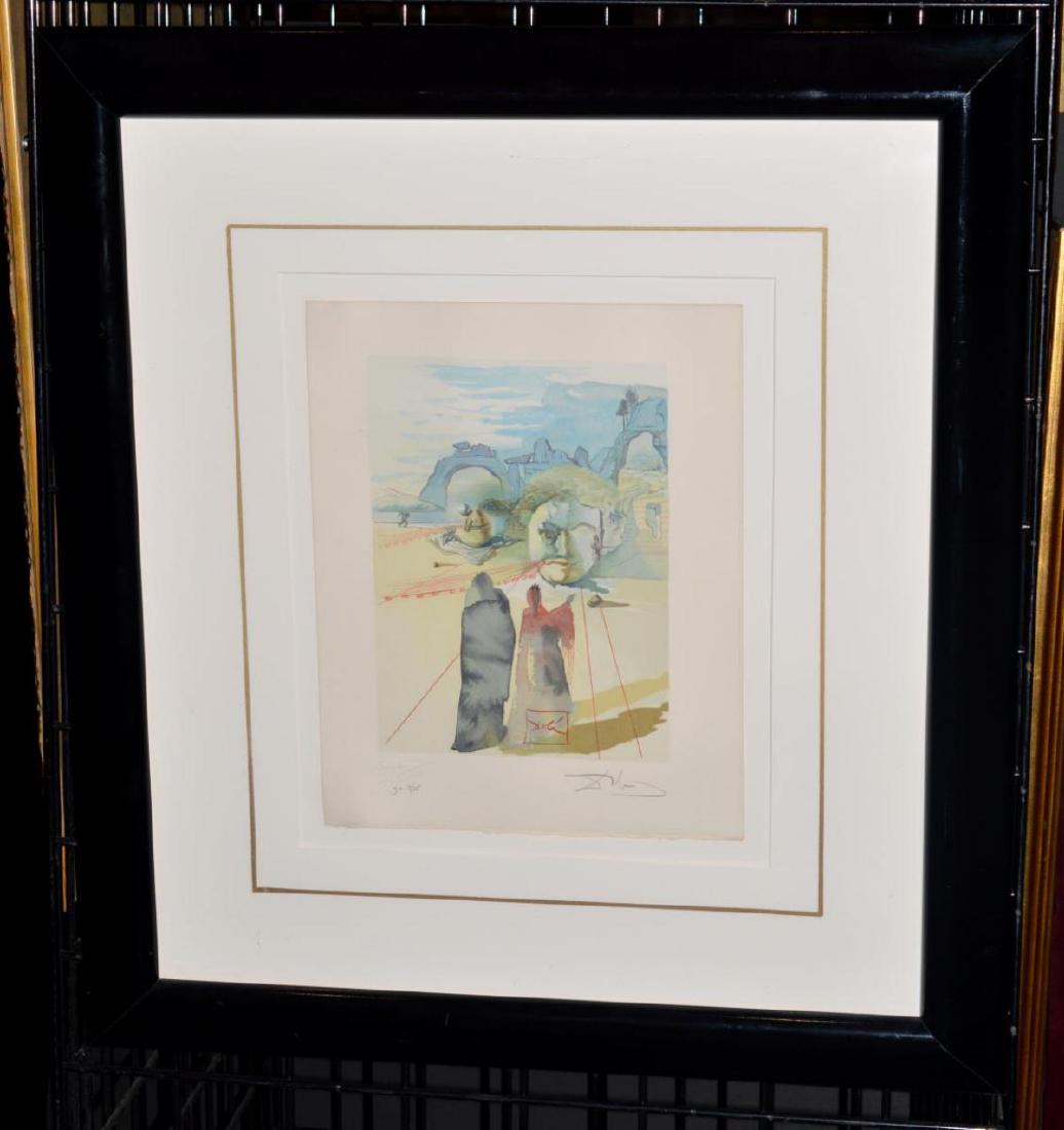 Limited Edition Print By Dali Signed Numbered COA: Limited Edition Print Signed Dali No. g.a 3/25 'Greed & Lavishness Purgatory 20' 1951 to 1964, from The Divine Comedy by Dante, wood engraving in color on Rives paper, Artist signed in margin in penci