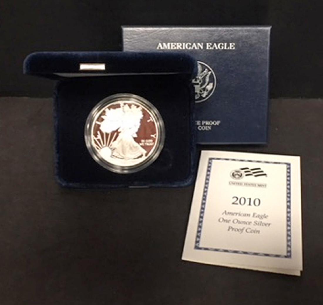 2010 Silver American Proof Eagle with Box & COA (1 of 3)