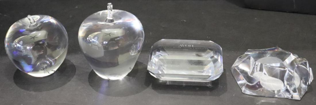 4 Glass Paperweights: Tiffany, Steuben, Avon &MVS1 (1 of 9)