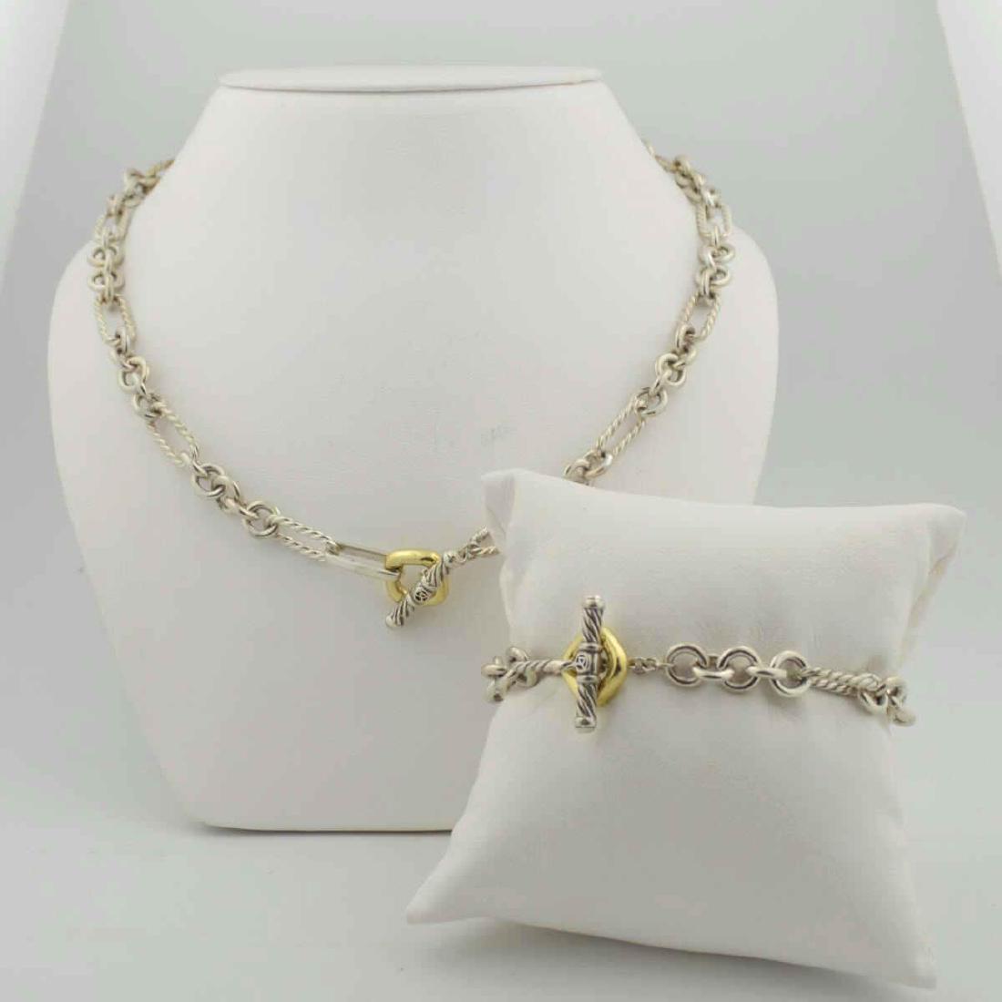 David Yurman toggle necklace and bracelet (1 of 8)