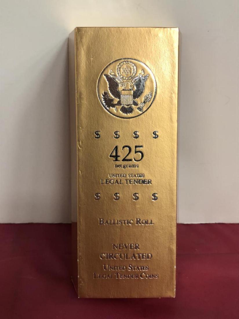 $50 Ballistic Roll of Washington $1 in Gold Bar Bx (1 of 4)