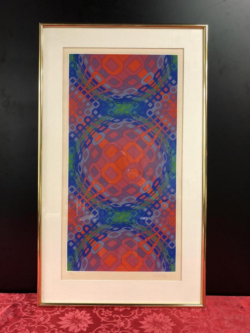 Victor Vasarely Signed & Numbered Framed Serigraph (1 of 7)