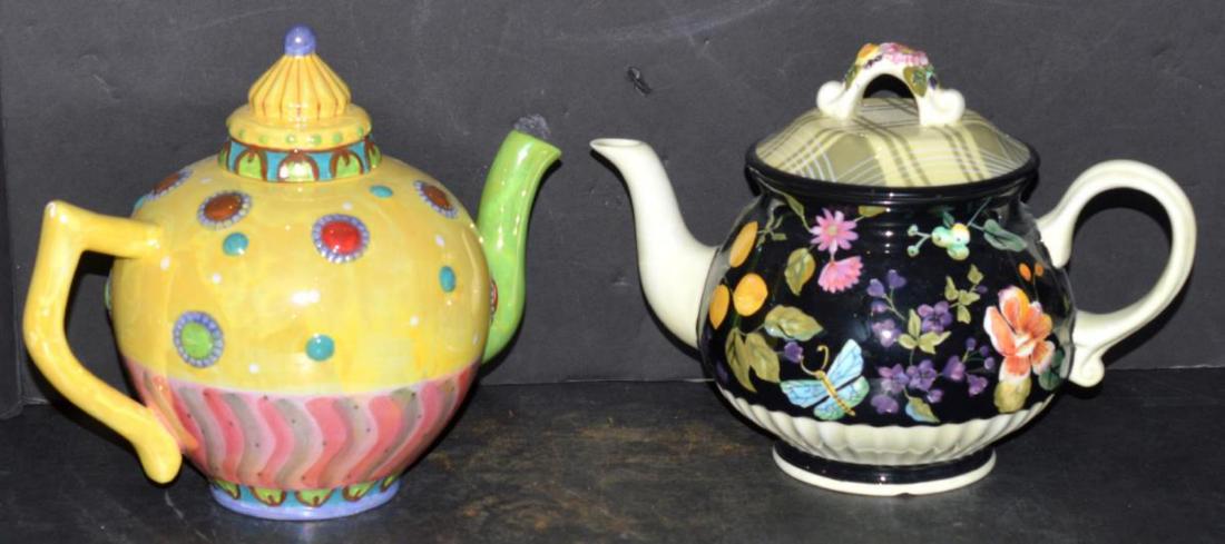 Pair of Ceramic Teapots Tracy Porter Jardiniere (1 of 5)