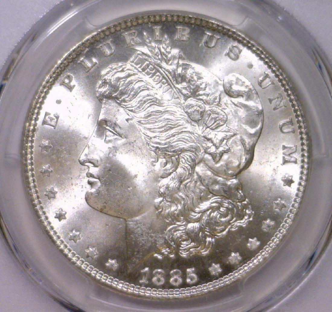 1885 Morgan Silver Dollar Gem BU PCGS MS65 (1 of 3)