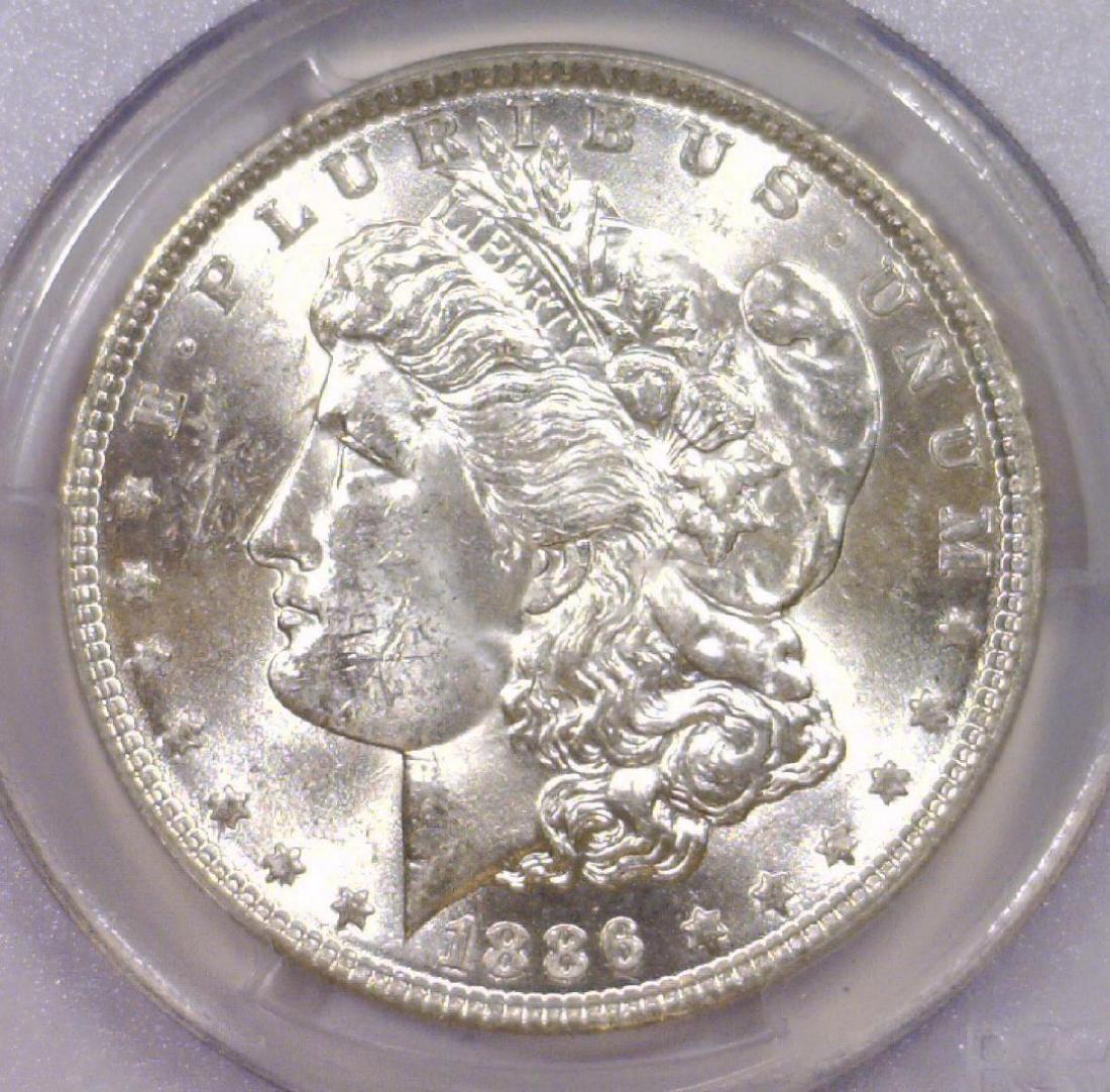 1886 Morgan Silver Dollar PCGS MS63 (1 of 3)