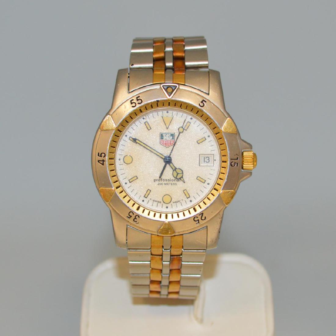 Men's two tone Tag Heuer Professional Watch (1 of 6)