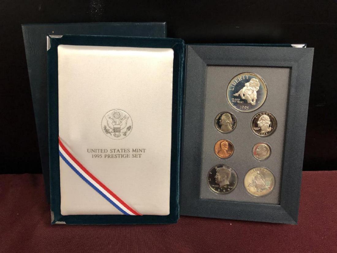 1995 Prestige Proof Set w/ Silver Commemorative $1 (1 of 3)