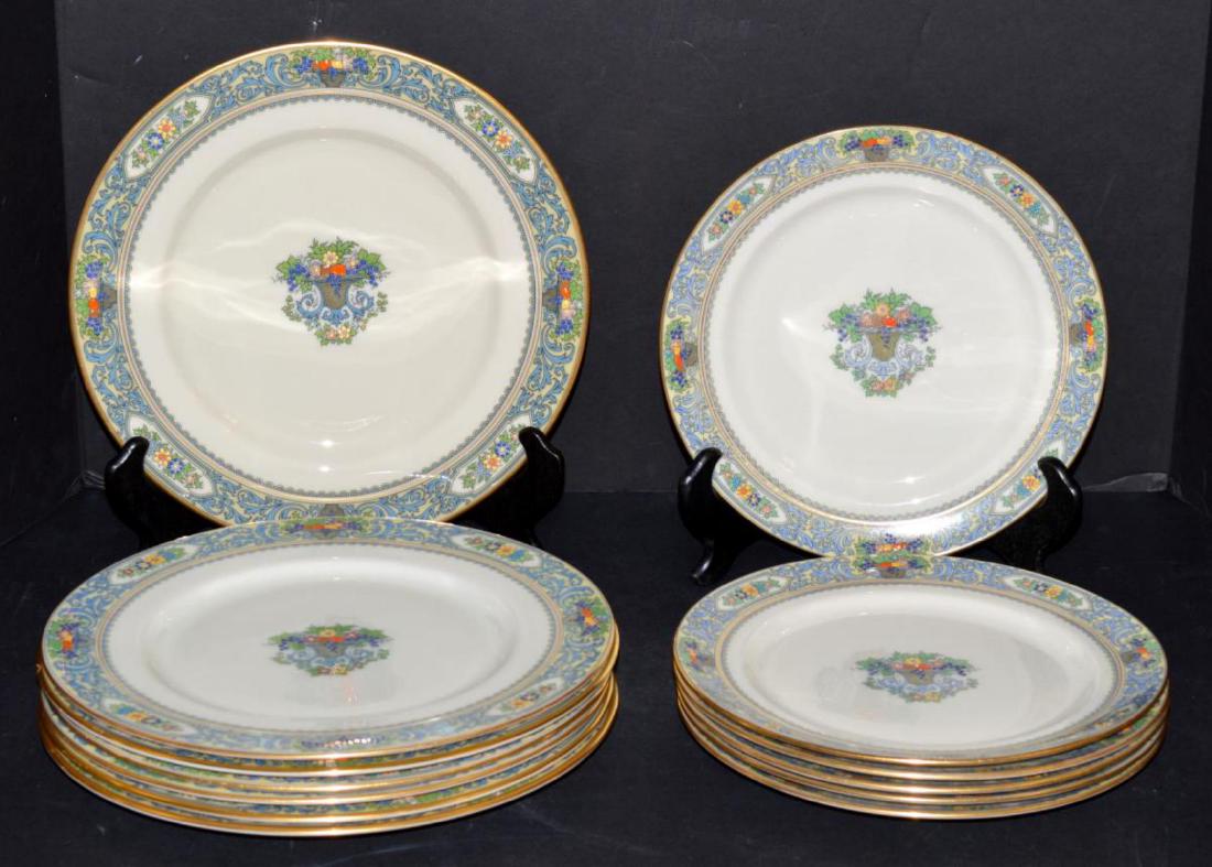 13 Pieces of Lenox Autumn China Plates: 13 Pieces of Lenox Autumn China Plates. Consists of 7 Dinner Plates (10 1/2") and 6 Luncheon Plates (9"). Combination of Older & Newer Backstamps. Made in USA with Imported Materials. This pattern com