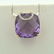 14kt yellow gold amethyst pendant