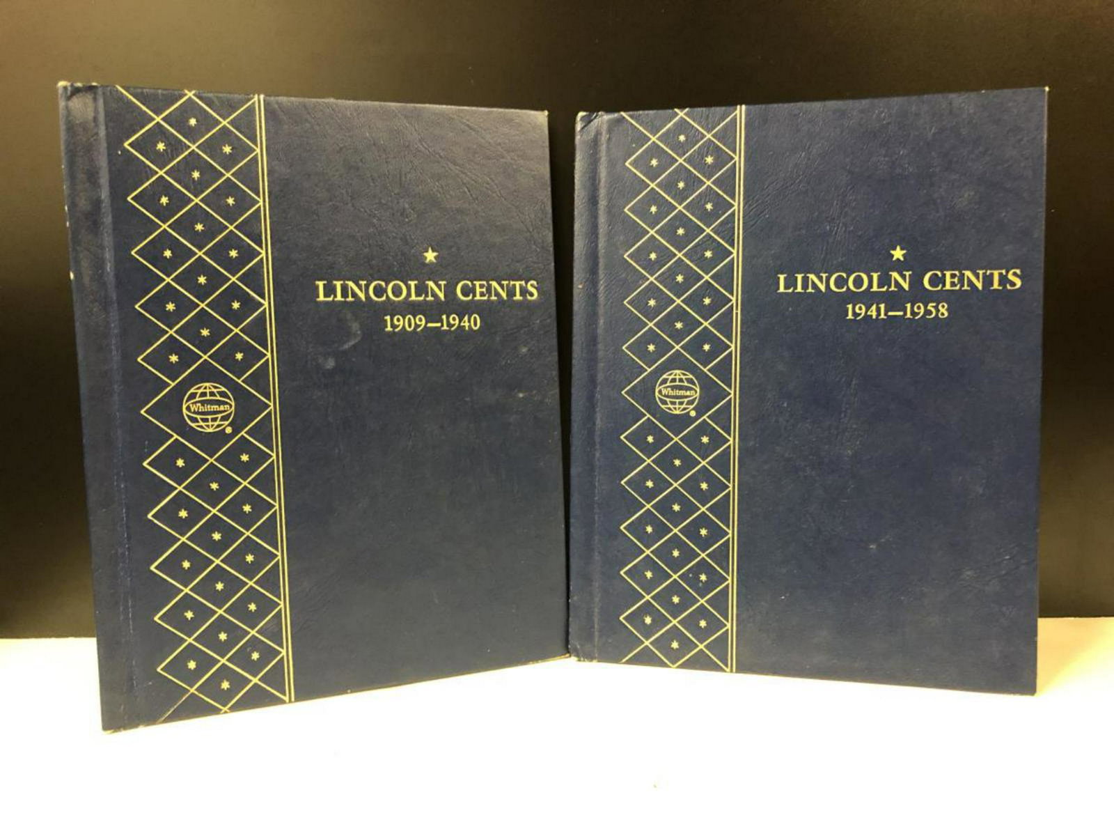 Partial Lincoln Penny Set in 2 Albums 1909-1958: A Lincoln penny collectors delight! These 2 albums are partially filled with the Lincoln Wheat Cent and some Memorial cents. The first album has a 1909 and 1909-VDB, a few teen Philadelphia dates such