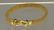 14kt yellow gold popcorn link bracelet