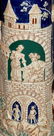 Large Castle Beer Stein with Thumb Lever Open - 12