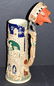 Large Castle Beer Stein with Thumb Lever Open - 2