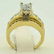 14kt yellow gold diamond ring - 3