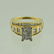 14kt yellow gold diamond ring - 5