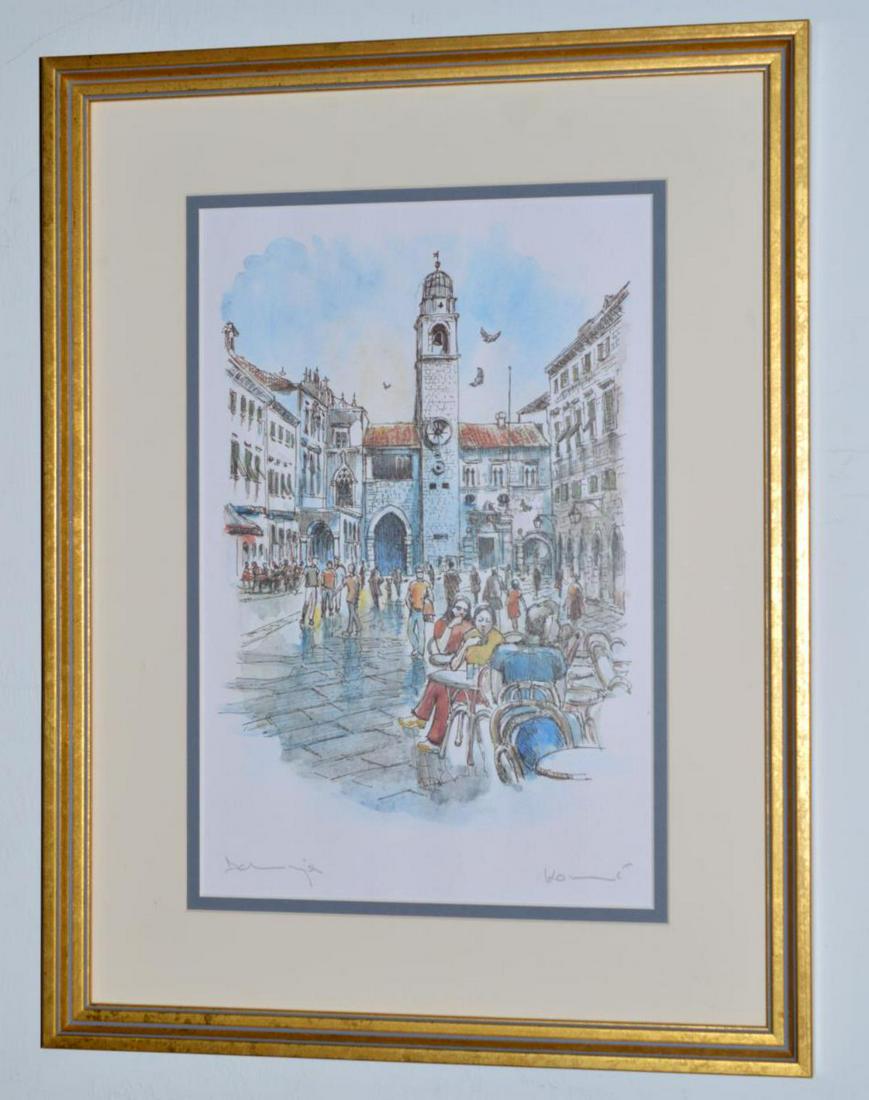 Framed Under Glass Mixed Media Print Sponza Palace (1 of 5)