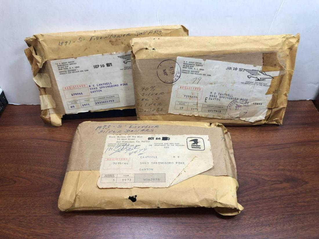 1971-1973 Eisenhower $1Silver "Blue IKE's" 15 pcs (1 of 4)