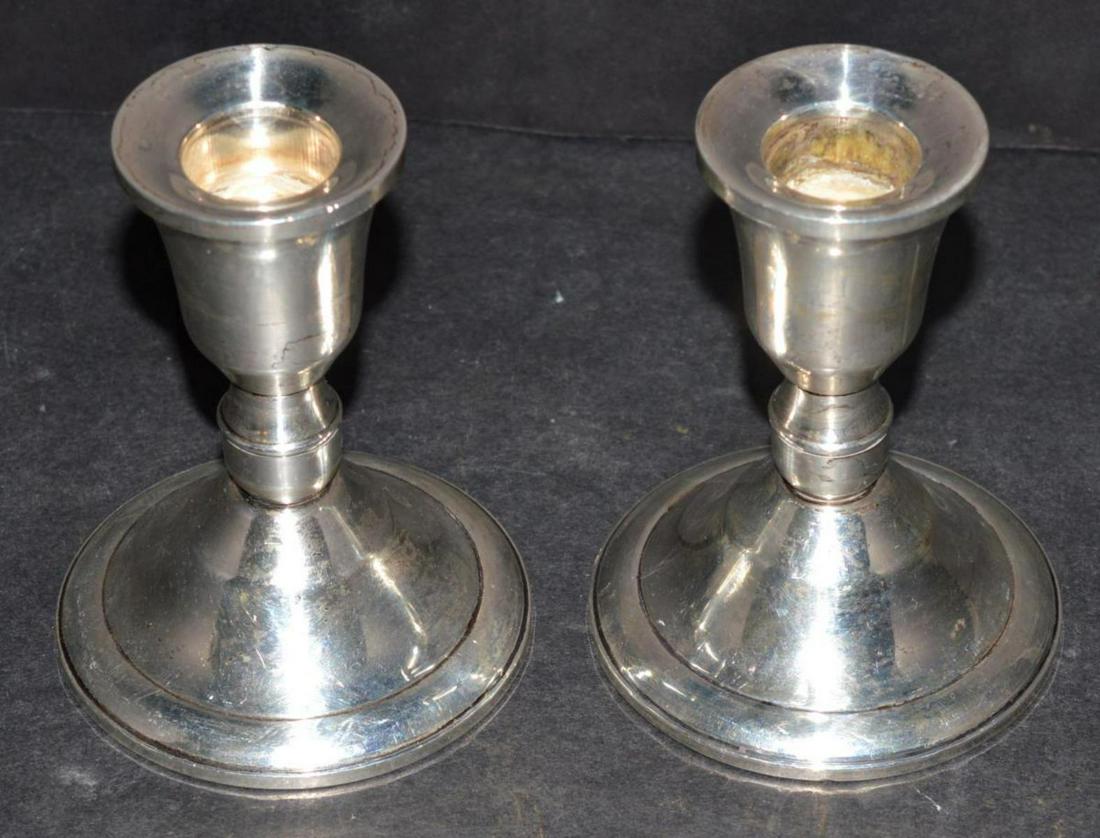 Pair of Duchin Sterling Candlestick Holders (1 of 3)