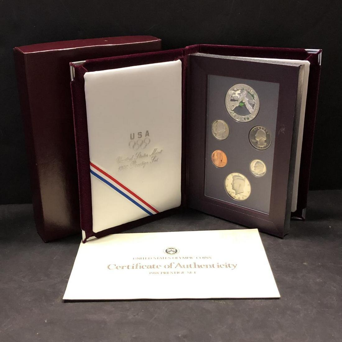 1988 Prestige Proof Set w/Silver Commemorative $1 (1 of 2)