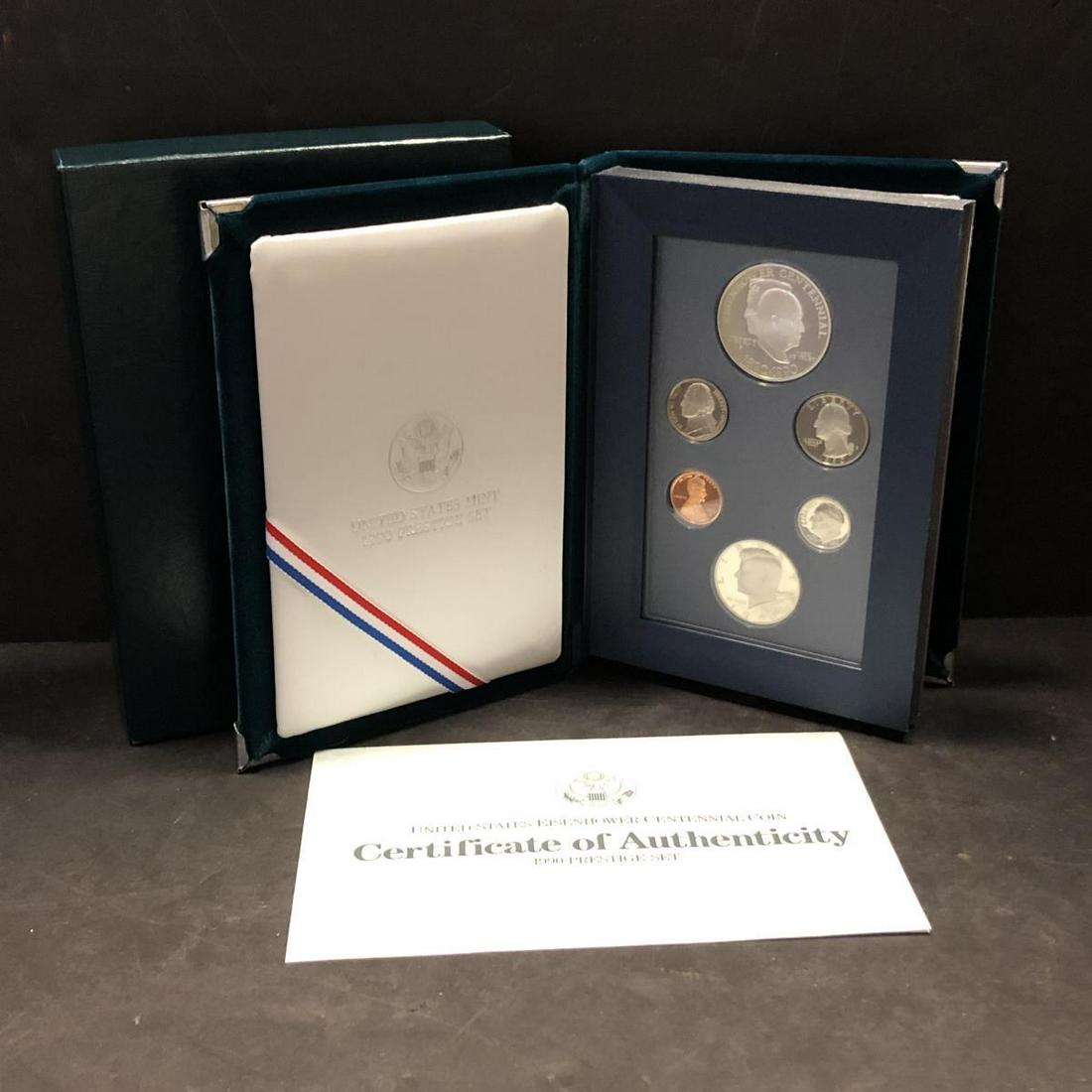 1990 Prestige Proof Set w/Silver Commemorative $1 (1 of 2)