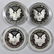 Lot of 4 Proof Silver Eagles in Capsules 1989-2010 - 2