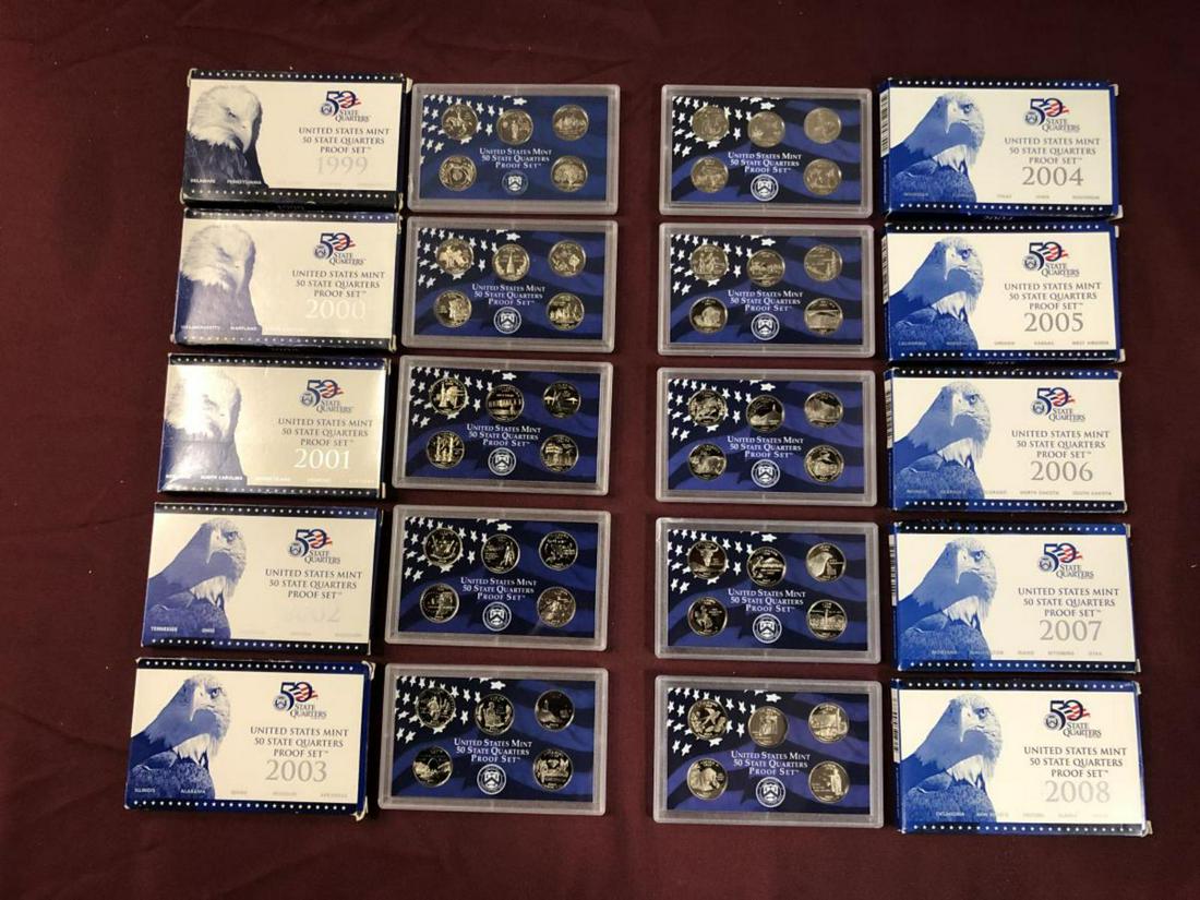 1999-2008 Complete Set Proof Statehood Quarters (1 of 13)