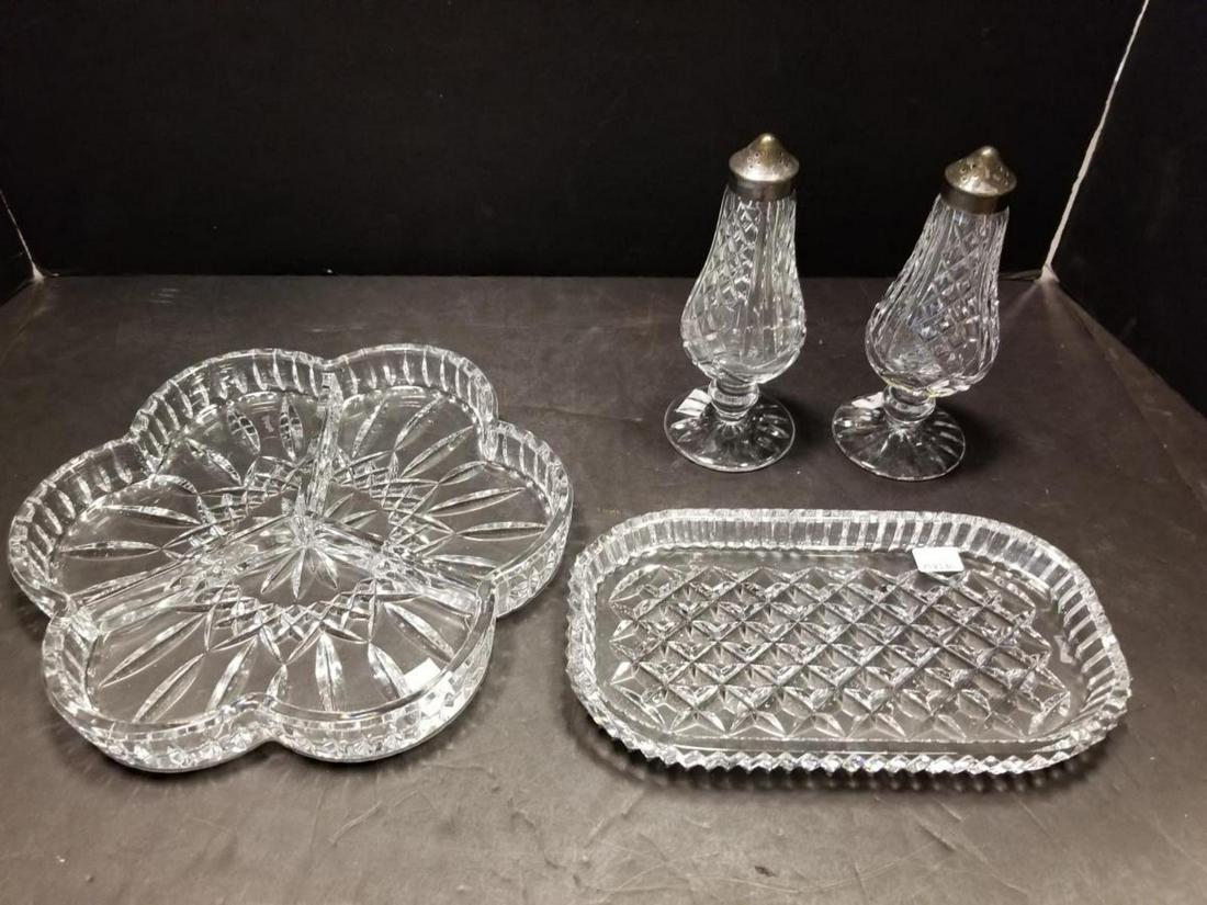 Lot of 4 Waterford Cut Crystal Service Pieces (1 of 6)