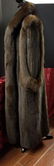 Ladies Medium Dark Brown Mink & Fox Fur Coat - 2