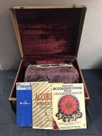 Vintage Olympia Light Blue Piano Key Accordion (1 of 6)