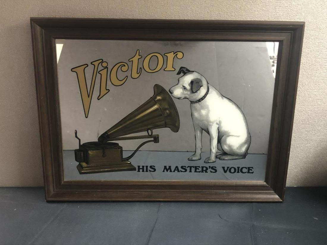 Vintage Rca Victor His Master s Voice Mirror