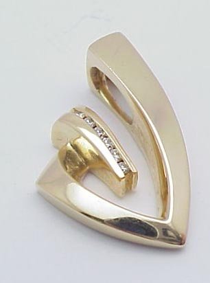 14kt Yellow Gold Diamond Slide