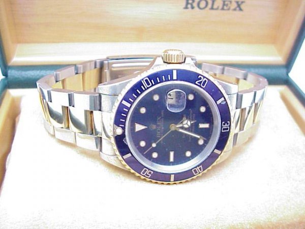 Man's Rolex Submariner Blue Dial Bezel