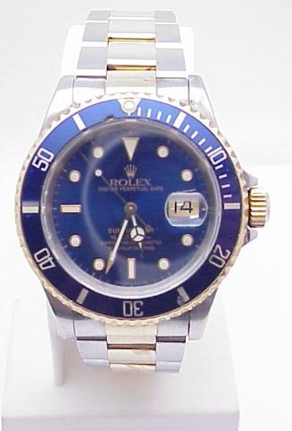 Man's Rolex Submariner Blue Dial Bezel - 2