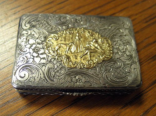 Italian 800 silver box