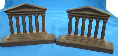 Bradley & Hubard cast metal bookends