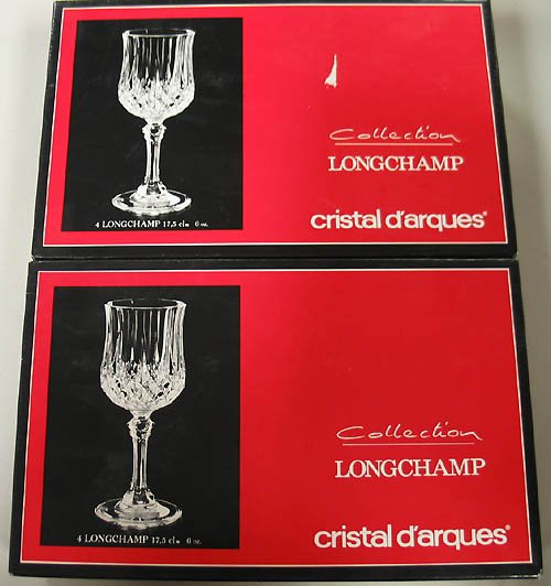Longchamp crystal glasses
