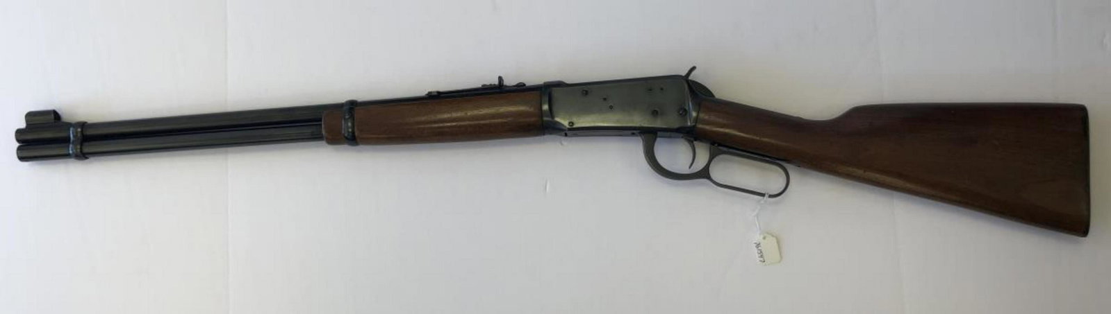 Winchester Model #94 Lever Action Rifle 30-30 Cal.: Winchester Model #94 Lever Action Rifle 30-30 Cal. Blue Finish Pre 64'. Serial Number 2158101, Built in 196?, Hooded Front Site, Barrel Marked "Winchester Proof Steel". Walnut Forearm & Rear Stock wit