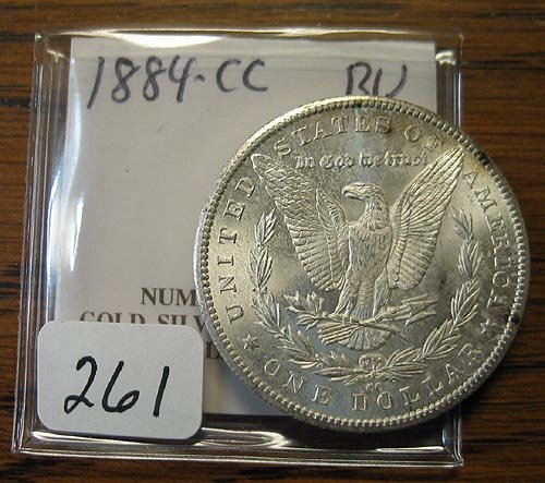 1884-CC Morgan Silver Dollar BU - 2