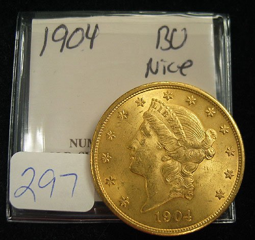 1904 $20.00 Liberty Head Gold Coin MS 62