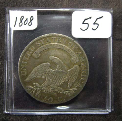 1808 Bust Half Dollar F+ - 2