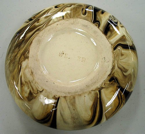 Weller marbleized candy dish - 2