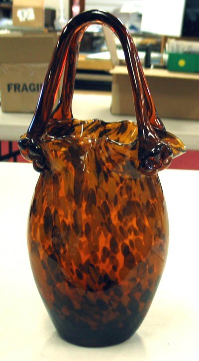 Glass hand blown vase - 2