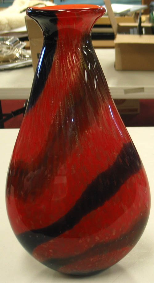 Hand-blown Art Glass Vase