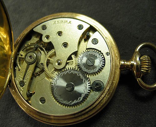18kt Pocket Watch Zerma - 3